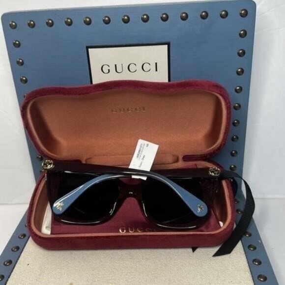 New - Gucci Sunglasses Women's GG0921S 004 Brown /Grey  55-19-145mm","descriptio - Picture 8 of 12